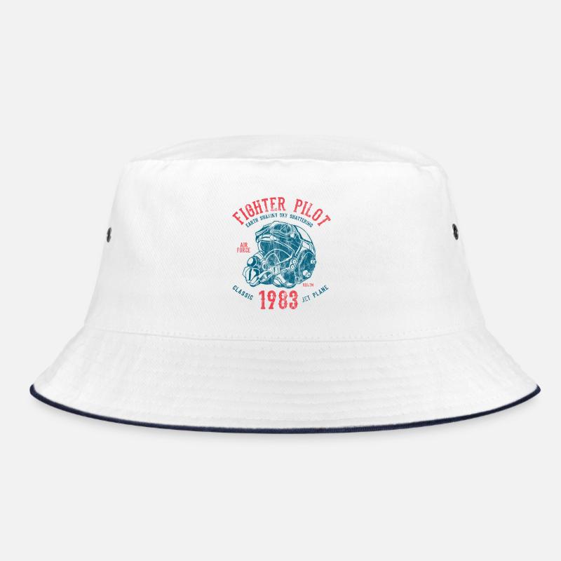 FIGHTER PILOT - fighter jet pilot motif Bucket Hat