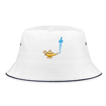 The genius - Bucket Hat - white/navy - Front