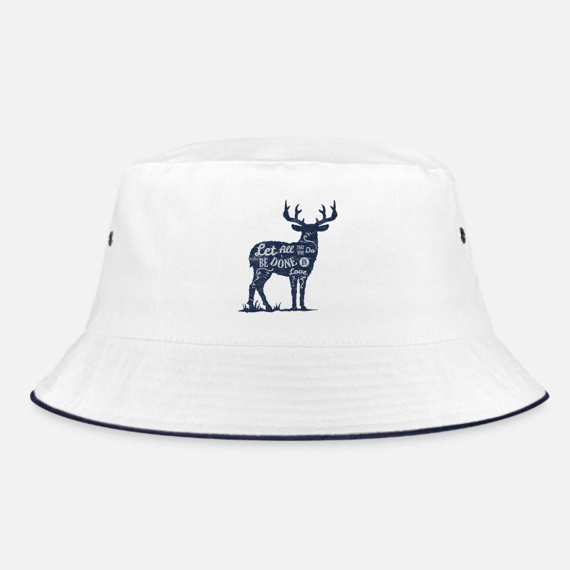 Hirsch Elch Spruch Liebe Englisch Geschenk Geweih Bucket Hat