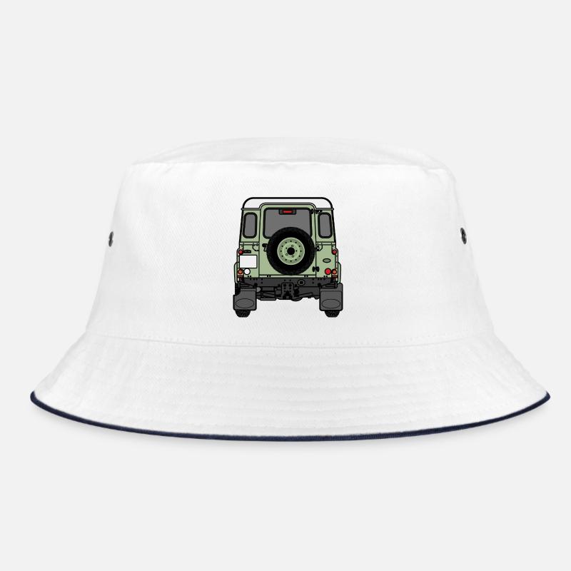 Defender - Rear - Bucket Hat - white/navy
