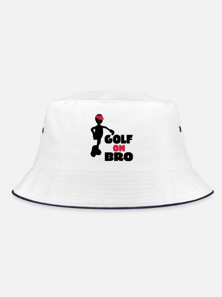 golf - Bucket Hat - white/navy - Front