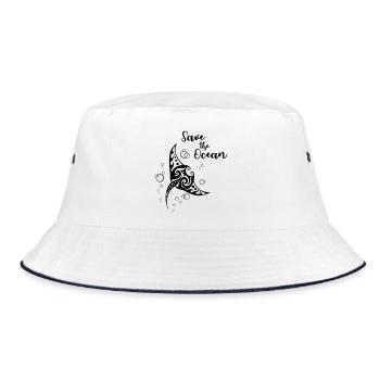 Save the Ocean - Manta - Bob - blanc/marine - Devant