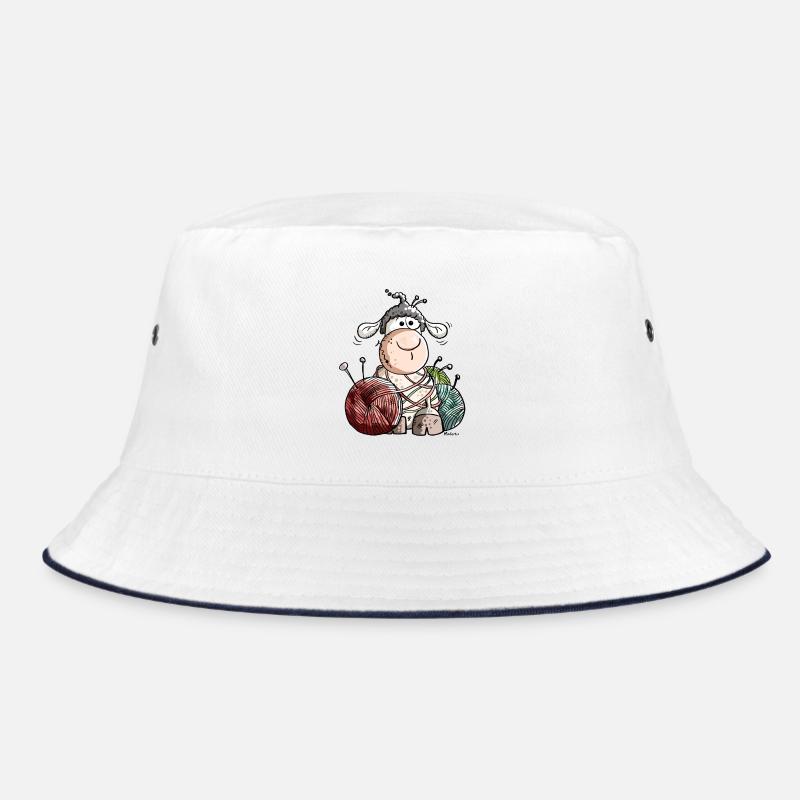 Funny Sheep With Wool Ball Bucket Hat