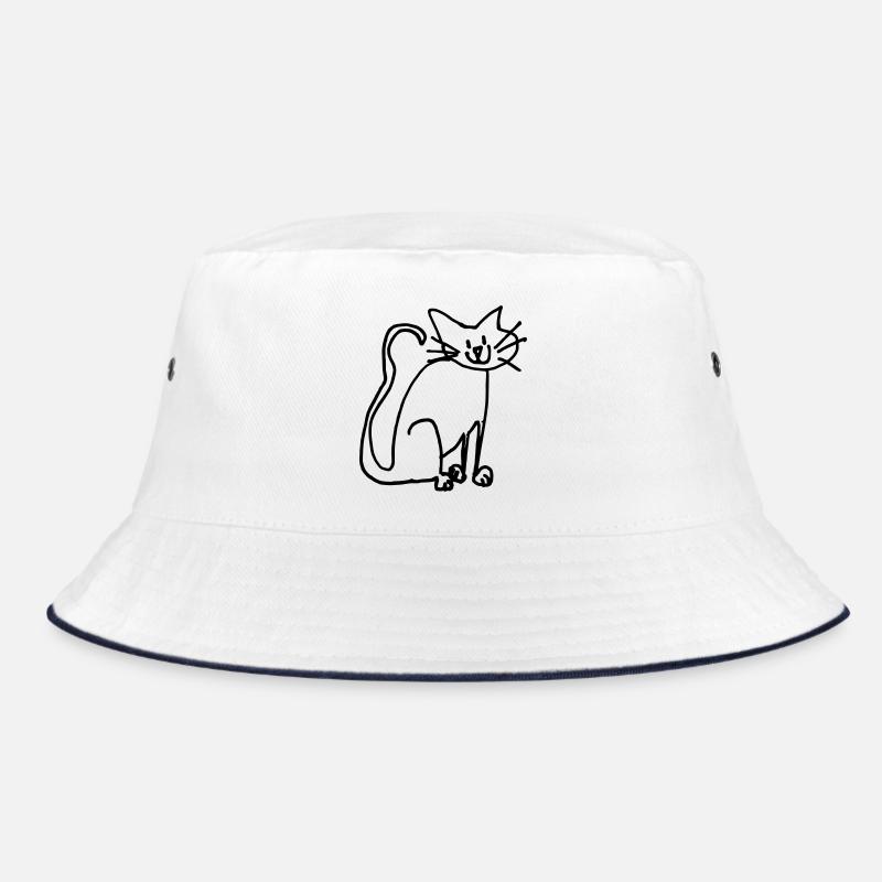 funny cat, cat fan Bucket Hat
