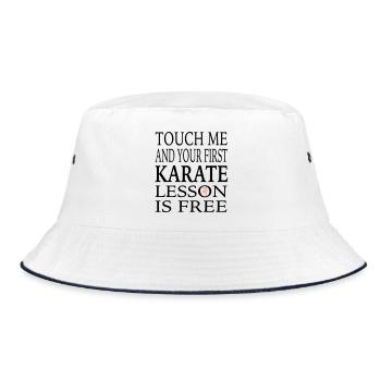 Karate - Bucket Hat - Weiß/Navy - Vorne