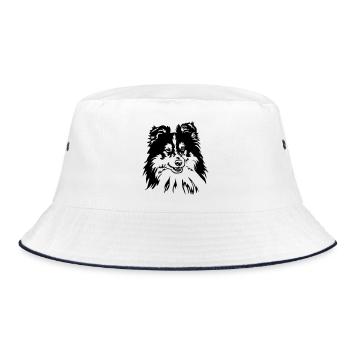 Sheltie Kopf - Bob - blanc/marine - Devant