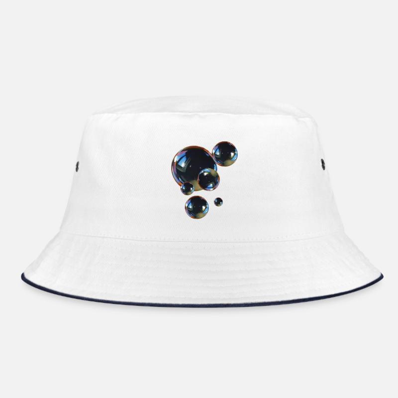 Reflective bubble art Bucket Hat