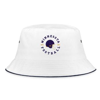 Minnesota Viking American football - Bucket Hat - white/navy - Front