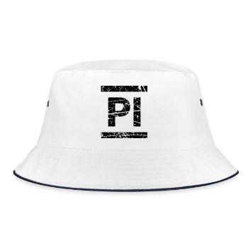 Pi - Bucket Hat - white/navy - Front