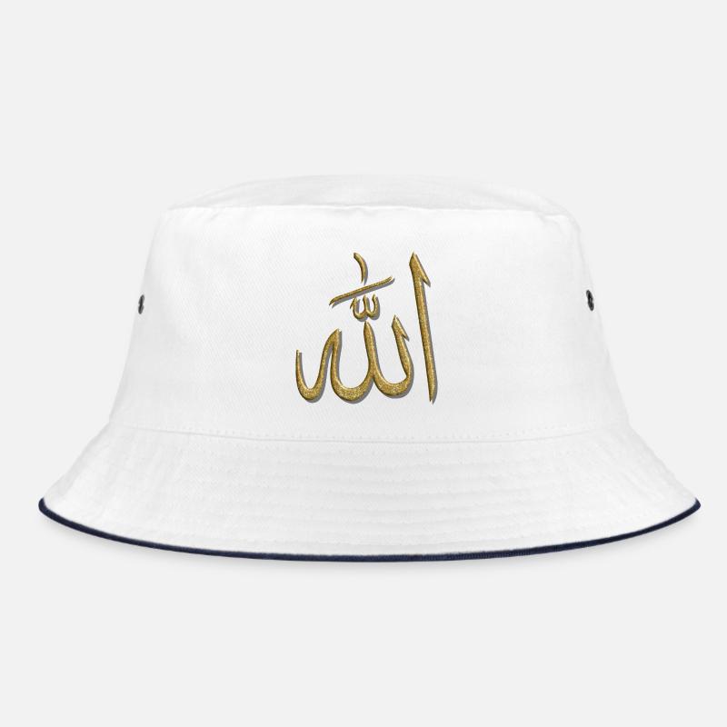 Islam Muslim Ramadan Allah - Bucket Hat - Weiß/Navy