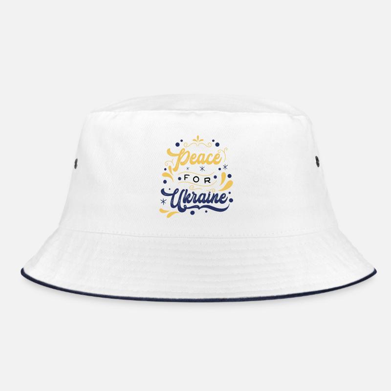 Friedensbotschaft Ukraine Illustration Bucket Hat