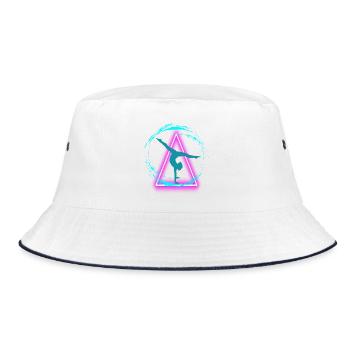 Rhythmic Gymnastics - Bucket Hat - Weiß/Navy - Vorne