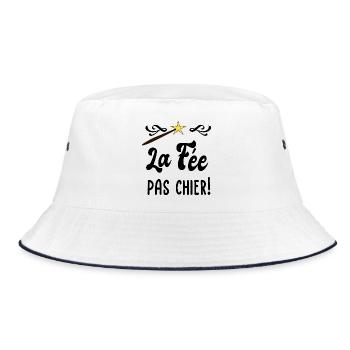 La fée pas chier! - Bob - blanc/marine - Devant
