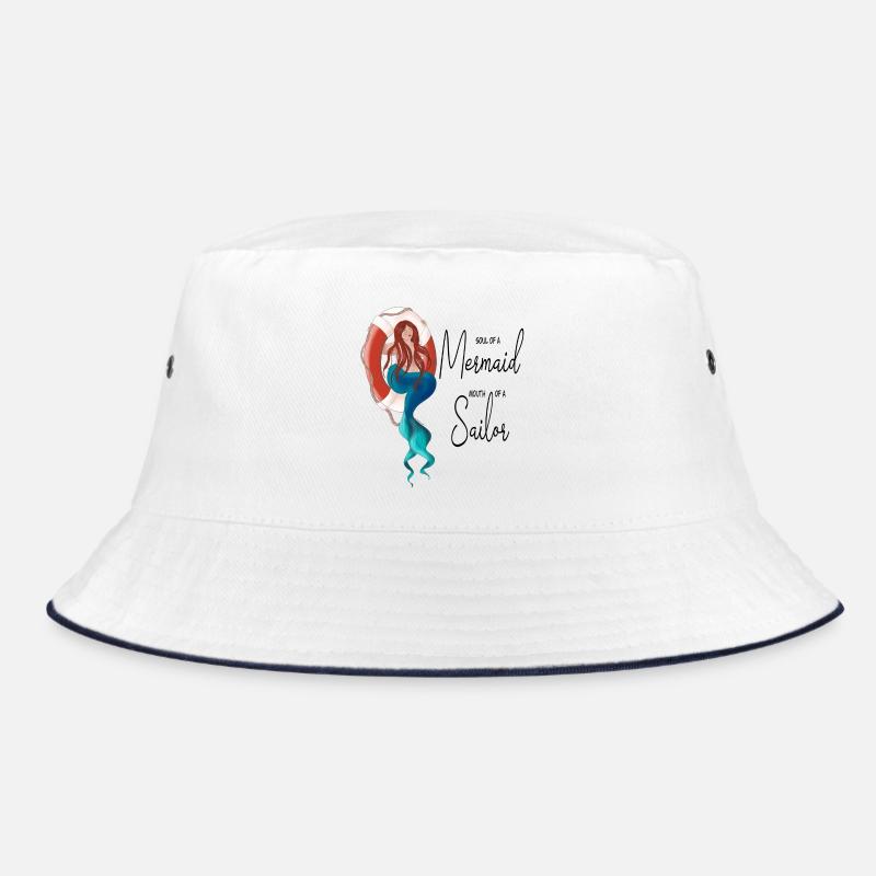 Meeresjungfrau mit Rettungsring Bucket Hat