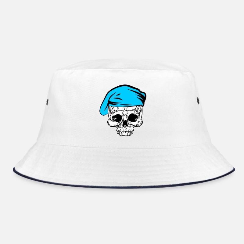Béret bleu squelette Bob