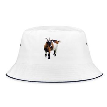 Goat - Bucket Hat - white/navy - Front