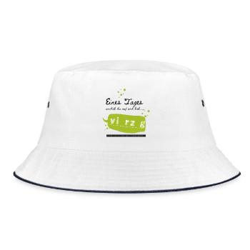 Vierzigster Geburtstag - Bucket Hat - Weiß/Navy - Vorne