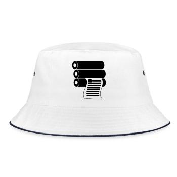 Printing logo - Bucket Hat - white/navy - Front