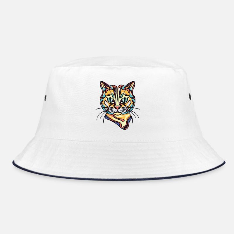 Colorful Cat Bucket Hat