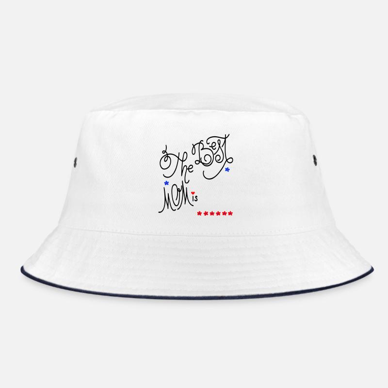 the best Mom, Muttertag - Bucket Hat - Weiß/Navy