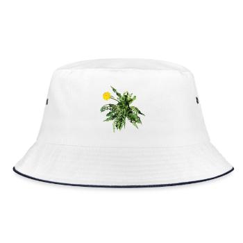 Löwenzahn - Bucket Hat - Weiß/Navy - Vorne