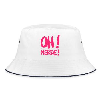 Merde - Bob - blanc/marine - Devant