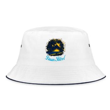 Dawn Patrol Palms Sunset - Bucket Hat - Weiß/Navy - Vorne