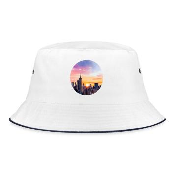 Skyline - Bucket Hat - white/navy - Front
