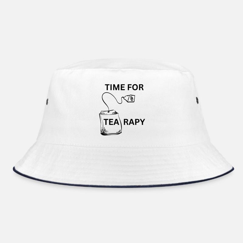 Abstraktes Farbenspiel auf Leinen Bucket Hat
