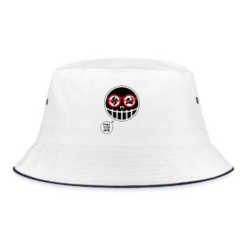 FREE YOUR MIND - Bucket Hat - Weiß/Navy - Vorne