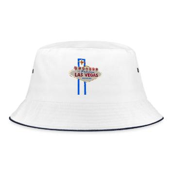 Las Vegas - Bucket Hat - Weiß/Navy - Vorne