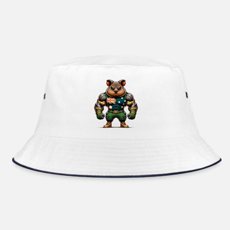 Quokka Australian fighter design Bucket Hat