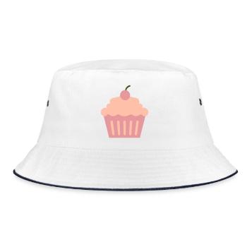 Cupcake - Bucket Hat - white/navy - Front