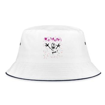 Confetti Carnival Comic - Bucket Hat - white/navy - Front