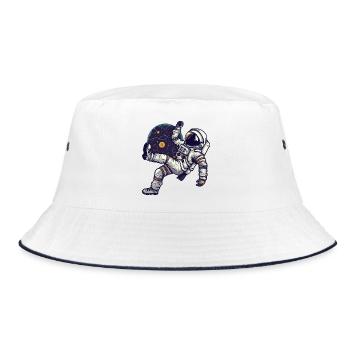 To The Moon - Bucket Hat - white/navy - Front