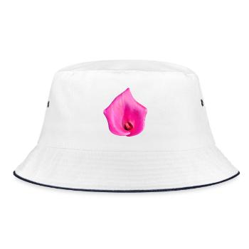 Fleur de Calla Rose - Bob - blanc/marine - Devant