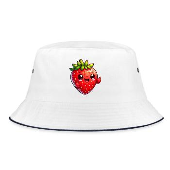 Fraise Fraises - Bob - blanc/marine - Devant