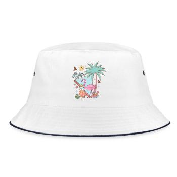 Aloha Summer - Bucket Hat - white/navy - Front