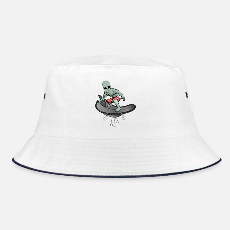 Alien Cool Surfing Bucket Hat