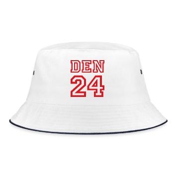 Denmark Dänemark - Bucket Hat - Weiß/Navy - Vorne