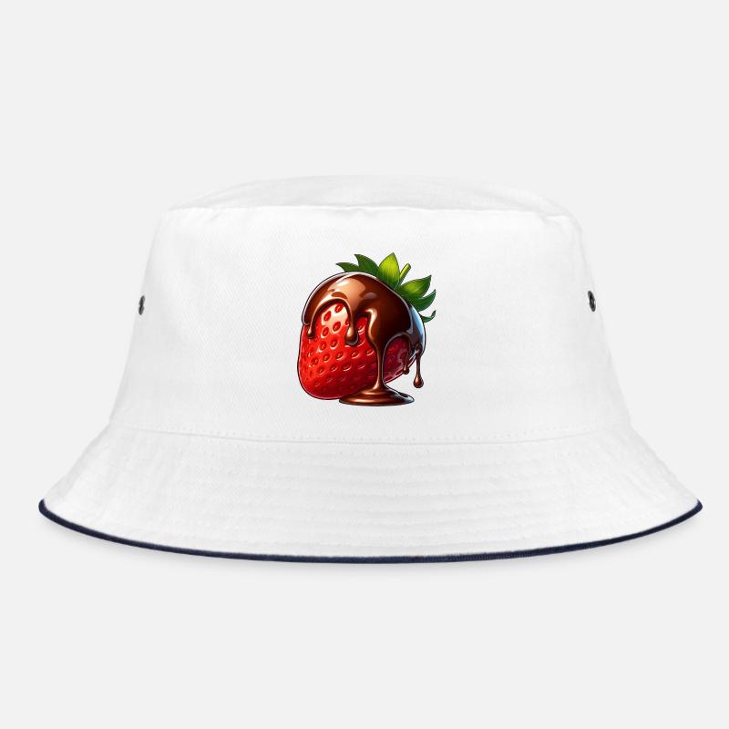 Strawberry Chocolate Melt Candy Dessert Bucket Hat