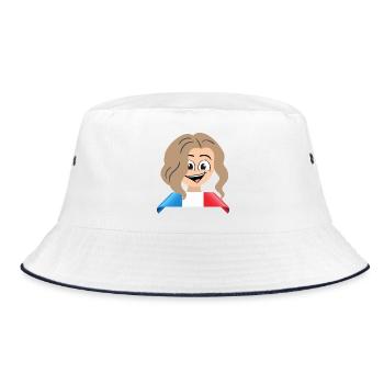 une femme Française - Bob - blanc/marine - Devant