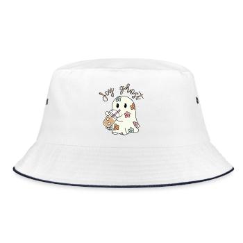 Eisiger Geist - Bucket Hat - Weiß/Navy - Vorne