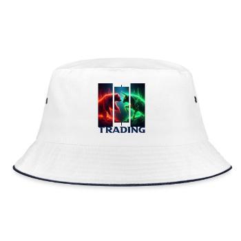 Trading - Bucket Hat - white/navy - Front
