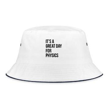 Physics Physics Physics - Bucket Hat - white/navy - Front
