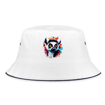 Lemur - Bucket Hat - white/navy - Front