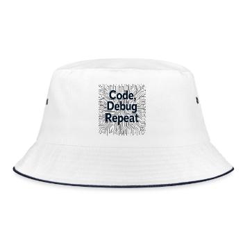 Répétition de débogage de code - Ingénieur logiciel - Bob - blanc/marine - Devant