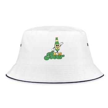 Beer - Bucket Hat - white/navy - Front