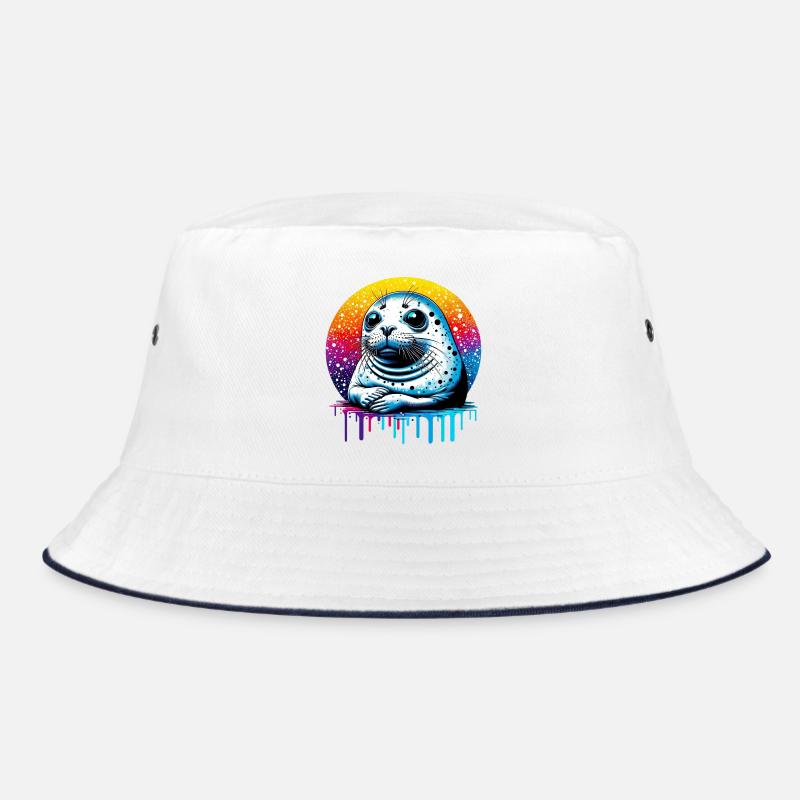 Siegel - Bucket Hat - Weiß/Navy
