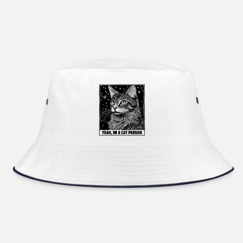 Chat personne chat animal de compagnie déclaration - Bob - blanc/marine